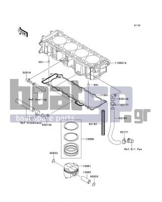 KAWASAKI - STX-12F 2003 - Κινητήρας/Κιβώτιο Ταχυτήτων - Cylinder/Piston(s)