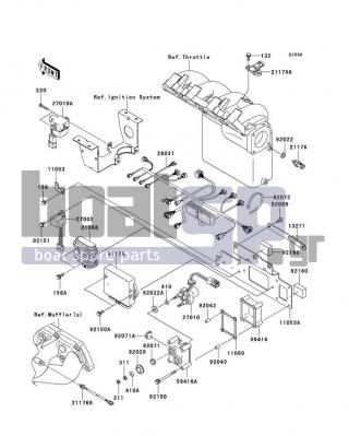 KAWASAKI - STX-12F 2003 - Engine/Transmission - Fuel Injection(JT1200-B1)