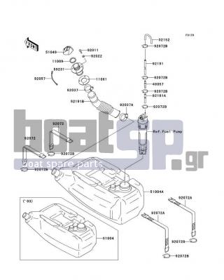 KAWASAKI - STX-12F 2003 - Body Parts - Fuel Tank