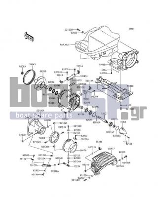 KAWASAKI - JET SKIΒ® ULTRAΒ® 310X 2015 - Frame - Jet Pump