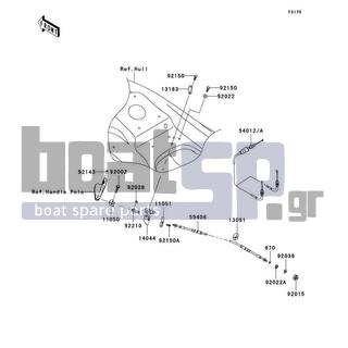 KAWASAKI - ULTRA 130 2003 - Frame - Cables