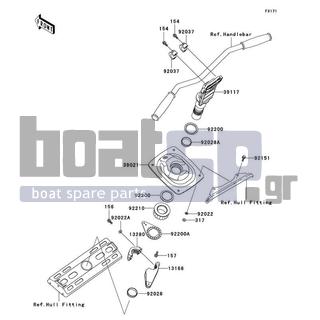 KAWASAKI - ULTRA 130 2003 - Body Parts - Handle Pole