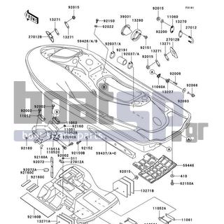 KAWASAKI - ULTRA 130 2003 - Frame - Hull - 13270-3860 - PLATE