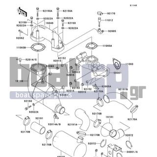 KAWASAKI - ULTRA 130 2003 - Exhaust - Muffler(s)