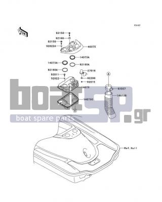 KAWASAKI - ULTRA 150 2003 - Frame - Hull Rear Fittings