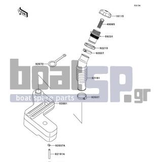 KAWASAKI - ULTRA 150 2003 - Body Parts - Oil Tank - 92037-3726 - CLAMP