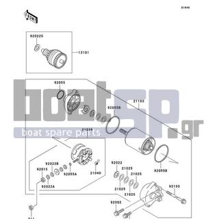 KAWASAKI - 1100 STX D.I. 2002 - Electrical - Starter Motor