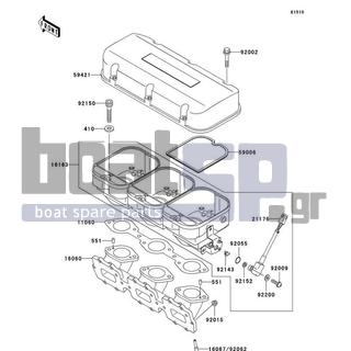 KAWASAKI - 1100 STX D.I. 2002 - Engine/Transmission - Throttle - 92152-3721 - COLLAR,SENSOR