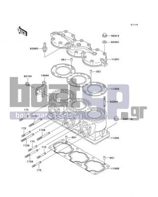 KAWASAKI - 1100 ZXI 2002 - Κινητήρας/Κιβώτιο Ταχυτήτων - Cylinder Head/Cylinder - 92015-1371 - NUT,CAP,8MM