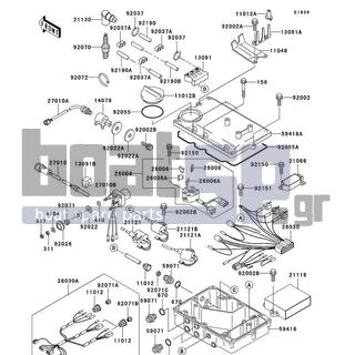 KAWASAKI - 900 STS 2002 - Frame - Ignition System - 13091-3804 - HOLDER