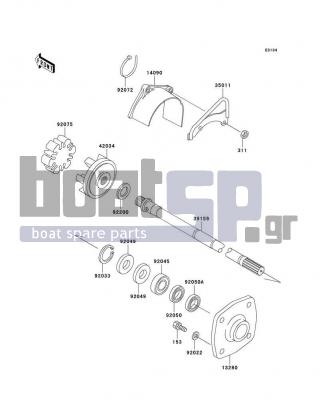 KAWASAKI - SXI PRO 2002 - Engine/Transmission - Drive Shaft