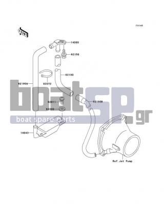 KAWASAKI - 1100 ZXI 2001 - Body Parts - Bilge System - 92150-3729 - BOLT,6X18