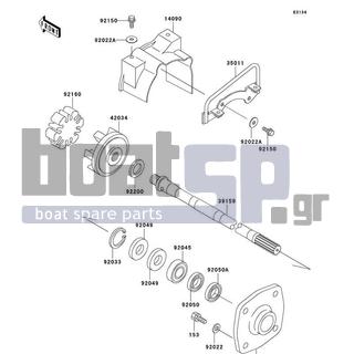 KAWASAKI - 1100 ZXI 2001 - Engine/Transmission - Drive Shaft