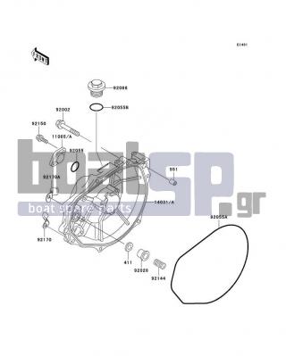 KAWASAKI - SXI PRO 2001 - Engine/Transmission - Engine Cover(s)