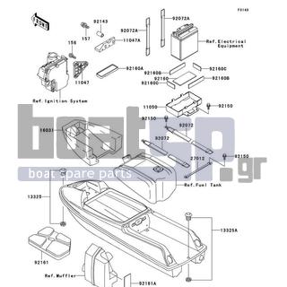 KAWASAKI - SXI PRO 2001 - Frame - Hull Fittings