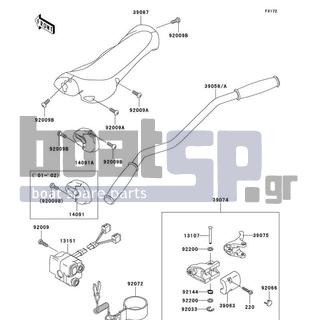 KAWASAKI - ULTRA 130 2001 - Εξωτερικά Μέρη - Handlebar - 92033-3723 - RING-SNAP