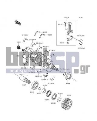 KAWASAKI - JET SKIΒ® ULTRAΒ® 310X 2014 - Engine/Transmission - Crankshaft - 12046-3711 - SPROCKET,17T