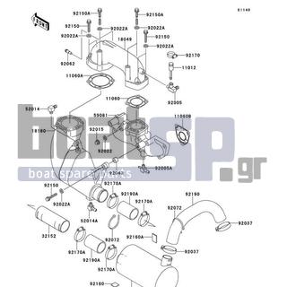 KAWASAKI - 900 STX 2000 - Exhaust - Muffler(s)