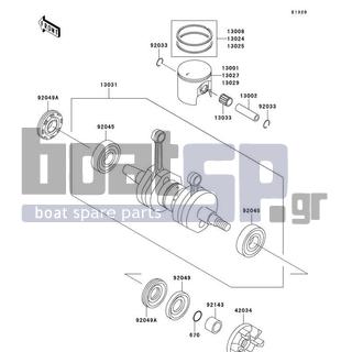 KAWASAKI - SXI PRO 2000 - Engine/Transmission - Crankshaft/Piston(s)