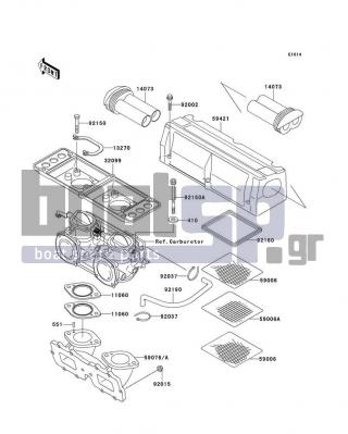 KAWASAKI - SXI PRO 2000 - Engine/Transmission - Flame Arrester