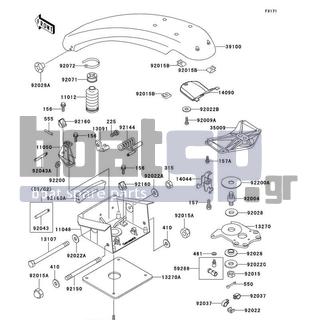 KAWASAKI - SXI PRO 2000 - Body Parts - Handle Pole