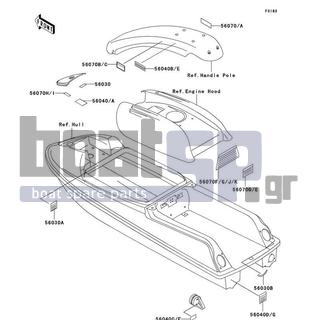 KAWASAKI - SXI PRO 2000 - Frame - Labels