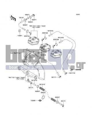 KAWASAKI - ULTRA 150 2000 - Engine/Transmission - Cooling