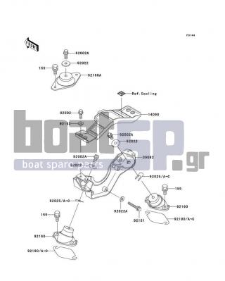 KAWASAKI - ULTRA 150 2000 - Engine/Transmission - Engine Mount