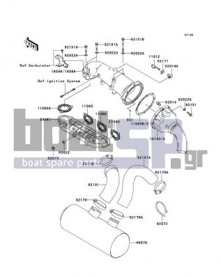 KAWASAKI - ULTRA 150 2000 - Exhaust - Muffler(s)