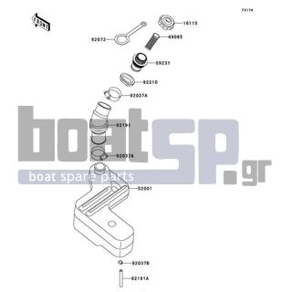 KAWASAKI - ULTRA 150 2000 - Body Parts - Oil Tank