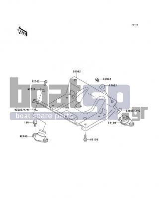 KAWASAKI - 1100 ZXI 1999 - Κινητήρας/Κιβώτιο Ταχυτήτων - Engine Mount - 92025-3705 - SHIM,T=0.3MM