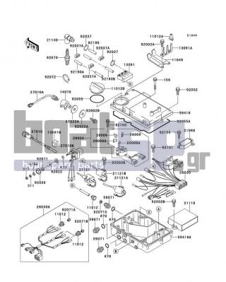 KAWASAKI - 900 STX 1999 - Frame - Ignition System