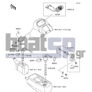 KAWASAKI - 900 STX 1999 - Electrical - Meters - 92151-3704 - BOLT,SOCKET,6X10