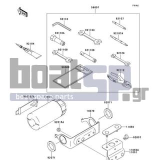 KAWASAKI - 900 STX 1999 -  - Owner's Tools - 92015-3767 - NUT,6MM