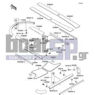 KAWASAKI - 900 STX 1999 - Body Parts - Pads