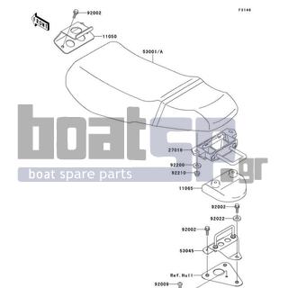 KAWASAKI - 900 STX 1999 - Body Parts - Seat - 11050-3764 - BRACKET,SEAT