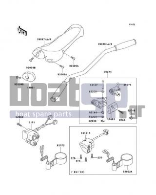 KAWASAKI - ULTRA 150 1999 - Body Parts - Handlebar