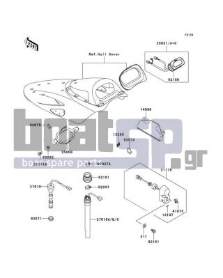 KAWASAKI - ULTRA 150 1999 - Electrical - Meters - 27010-3765 - SWITCH,OIL LEVEL