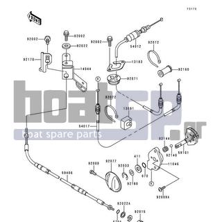 KAWASAKI - XI SPORT 1999 - Πλαίσιο - Cables