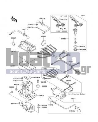 KAWASAKI - 1100 STX 1998 - Electrical - Electrical Equipment - 11012-3004 - CAP