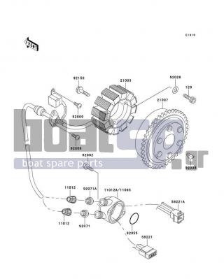 KAWASAKI - 1100 ZXI 1998 - Electrical - Generator