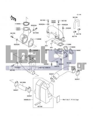 KAWASAKI - SXI PRO 1998 - Exhaust - Muffler(s)