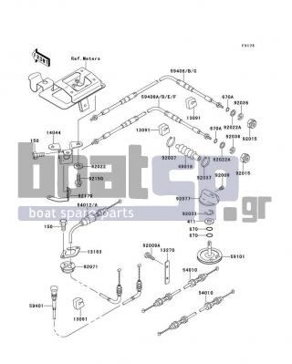 KAWASAKI - 750 ZXI 1997 - Frame - Cables