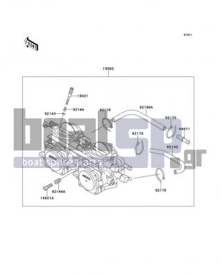 KAWASAKI - 750 ZXI 1997 - Engine/Transmission - Carburetor