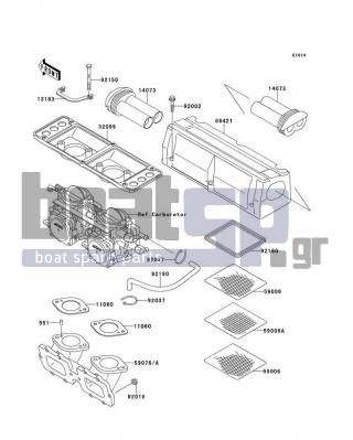 KAWASAKI - 750 ZXI 1997 - Engine/Transmission - Flame Arrester