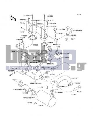 KAWASAKI - 750 ZXI 1997 - Exhaust - Muffler(s)