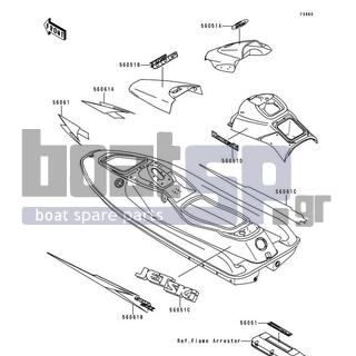 KAWASAKI - 900 STX 1997 - Body Parts - Decals(JT900-A1)