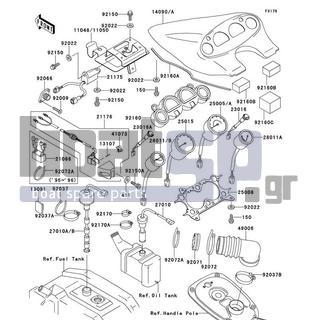 KAWASAKI - 900 ZXI 1997 - Electrical - Meters - 92160-3859 - DAMPER