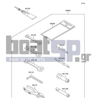 KAWASAKI - 900 ZXI 1997 -  - Owner's Tools - 92104-002 - GASKET-LIQUID,TUBE,100G,SILVER