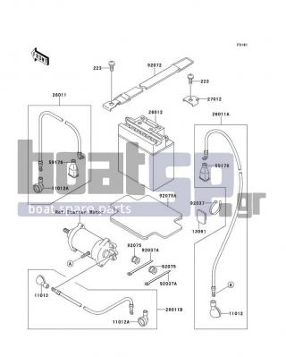 KAWASAKI - SS 1997 - Electrical - Electrical Equipment - 11012-3726 - CAP,LEAD WIRE